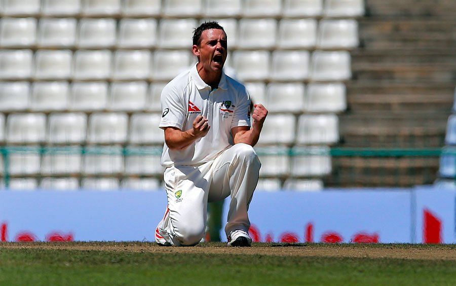 Steve O&#039;Keefe&#039;s heroics helped Australia beat India in the 2017 Pune Test. [P/C: Twitter]