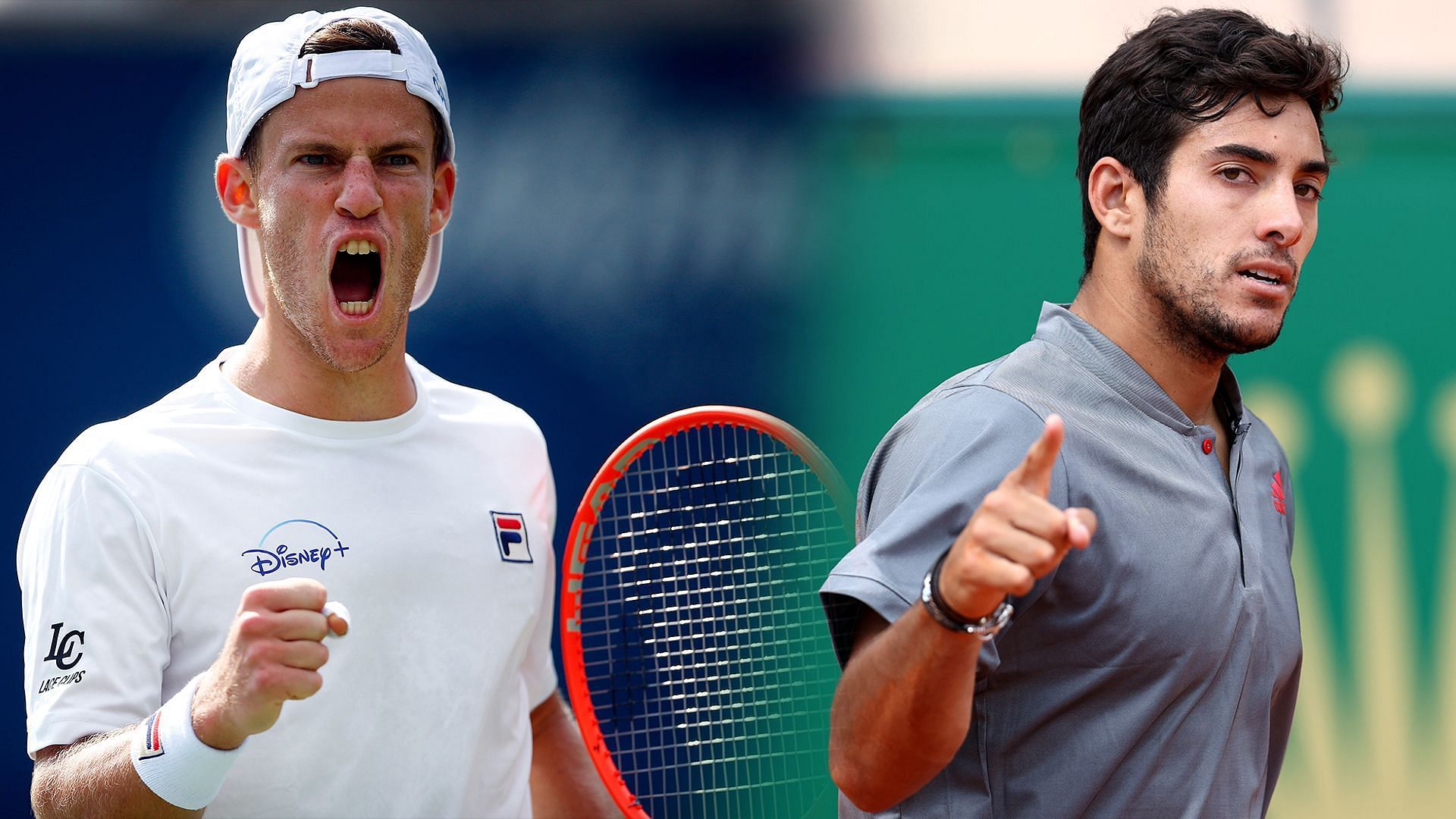 Diego Schwartzman (L) and Cristian Garin are in action on Thursday.