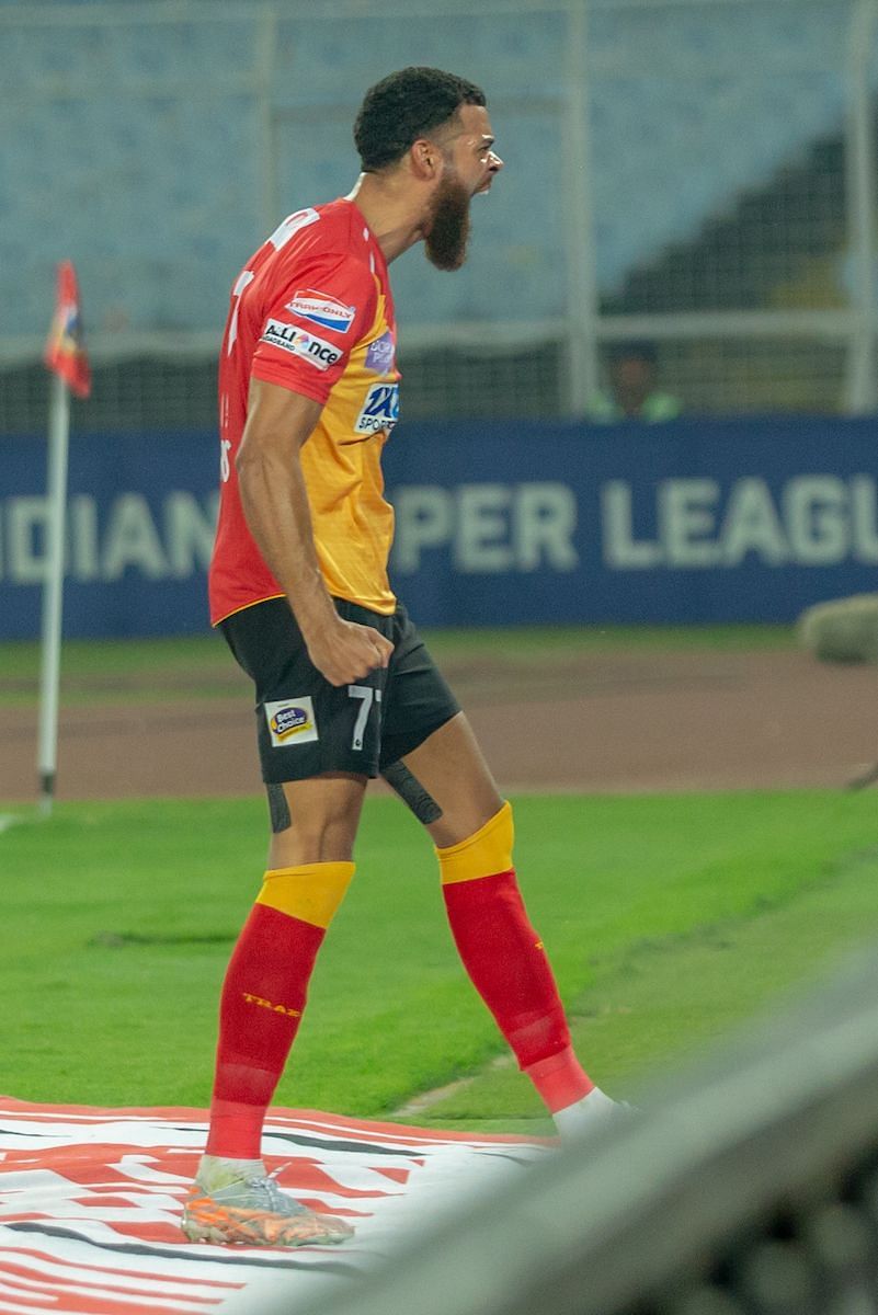 Jake Jervis scored his first ISL goal today (Image courtesy: ISL Media)