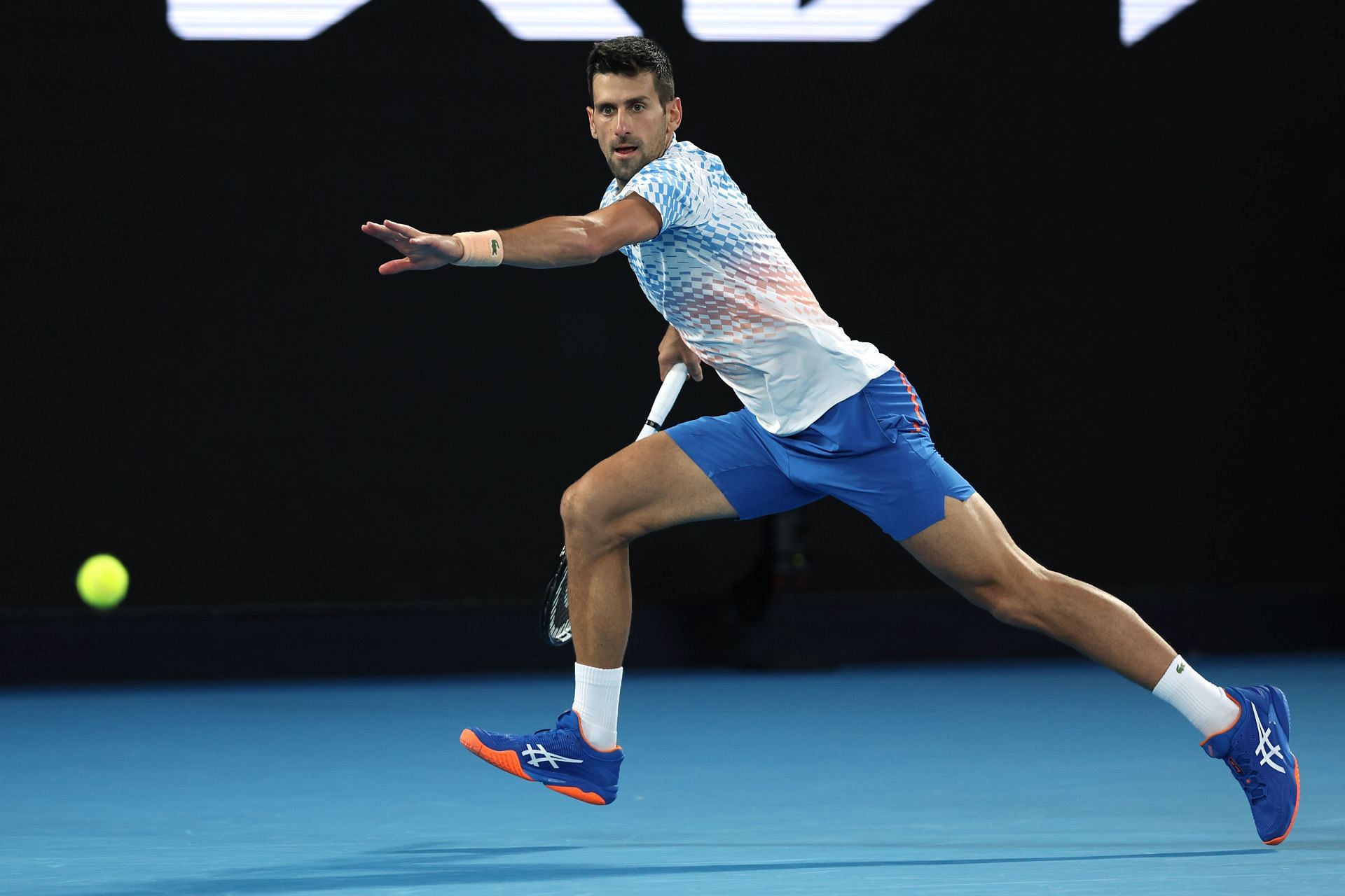 The Serb at the Australian Open