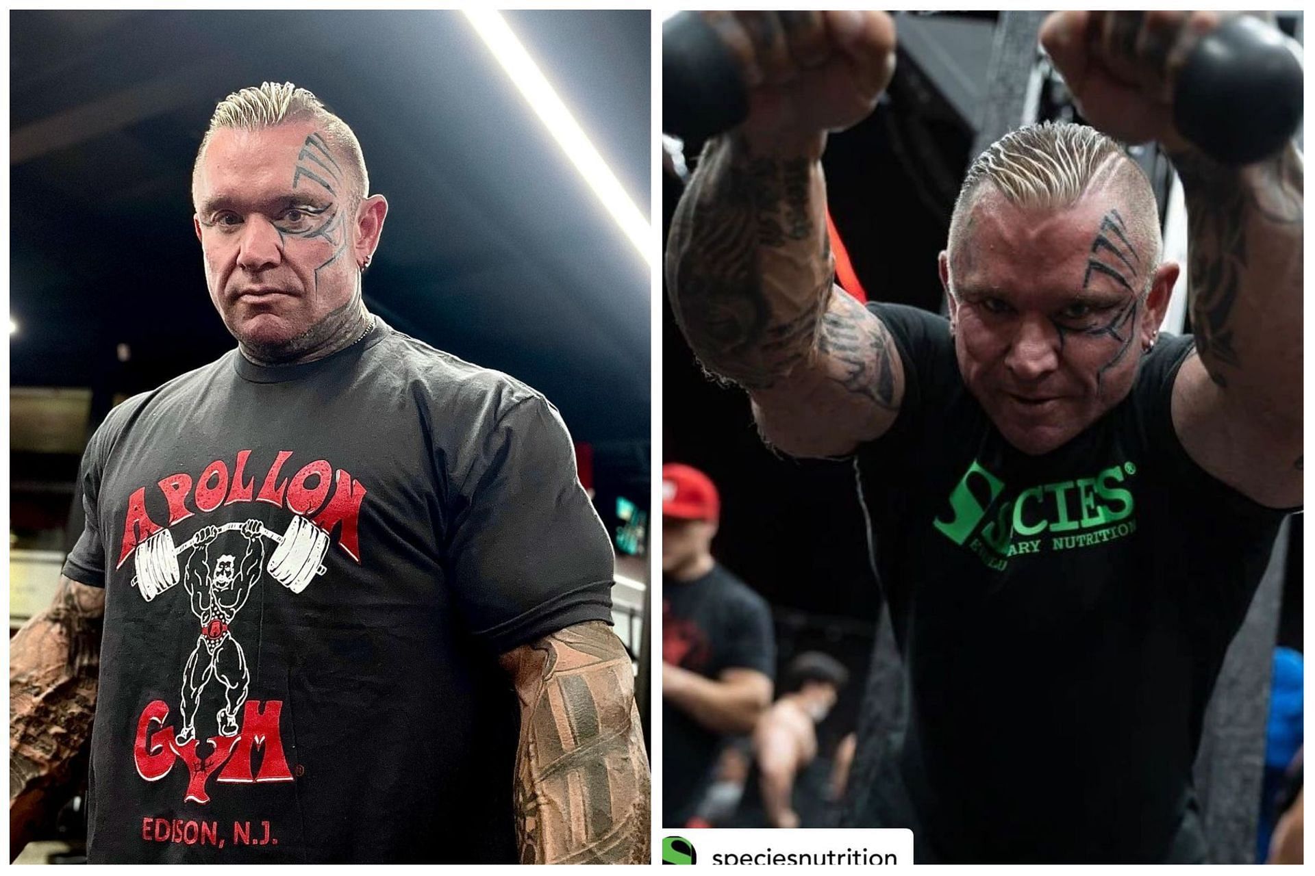Australian bodybuilding legend Lee Priest poses for the camera in a photoshoot for his Instagram profile: Image via Instagram (@leepriestofficial72)