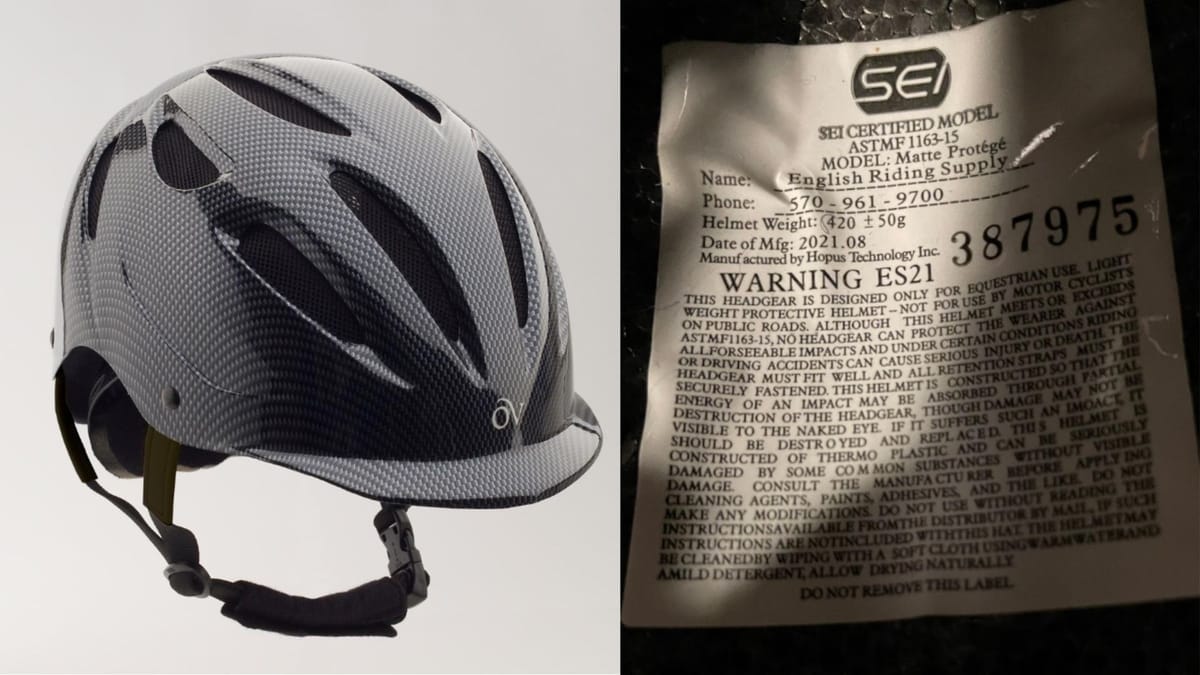 Equestrian helmets recall reason, refund, and all you need to know