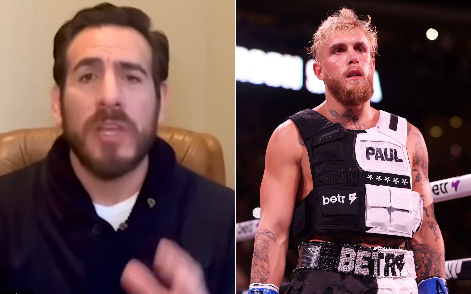 Kenny Florian (Left), and Jake Paul (Right) [Photo credit @kennyflorian - Twitter]