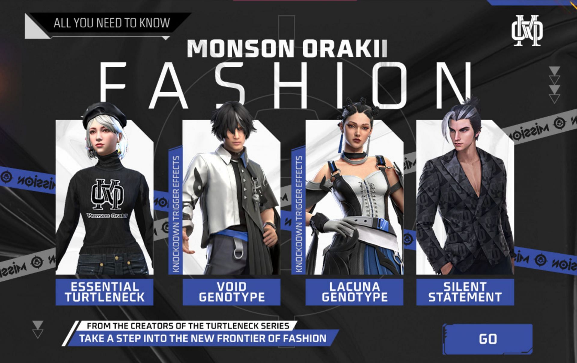 Monson Orakii brand items will be soon available (Image via Garena)