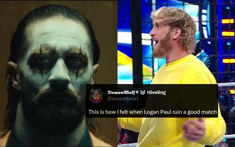 Logan Paul attacked Seth Rollins at WWE Elimination Chamber 2023