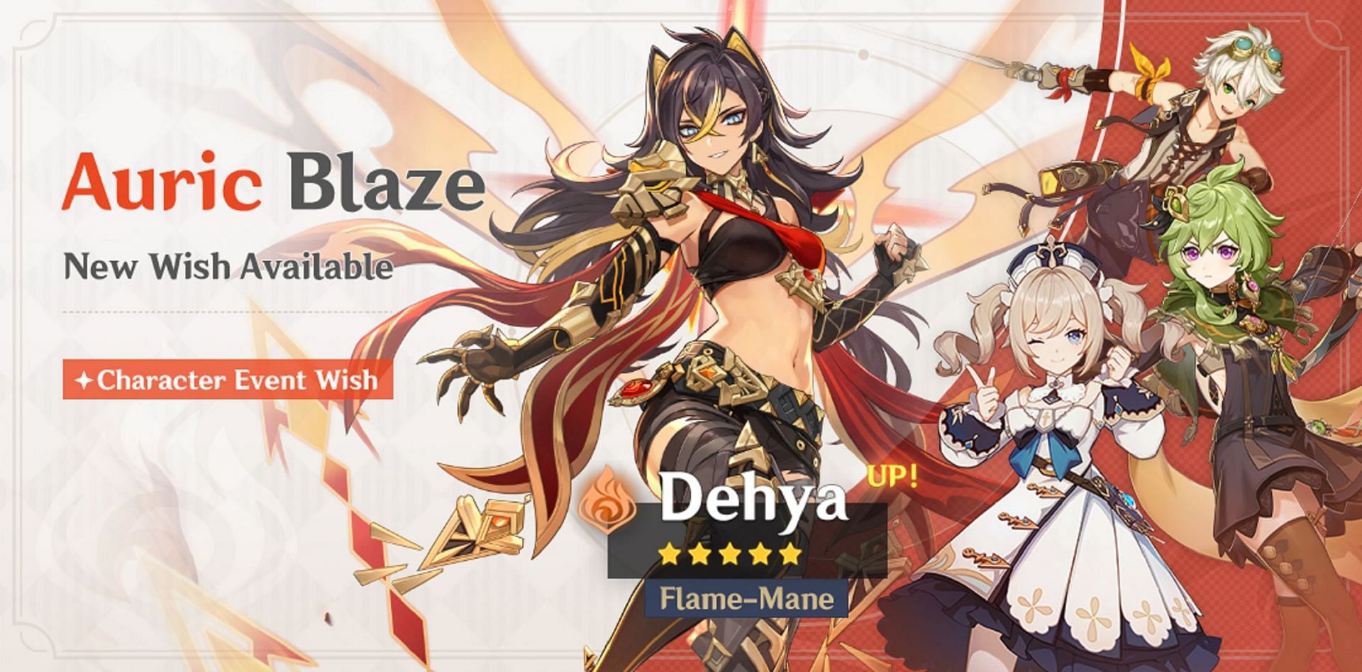 Dehya - Auric Blaze Character Event Wish (Image via HoYoverse)