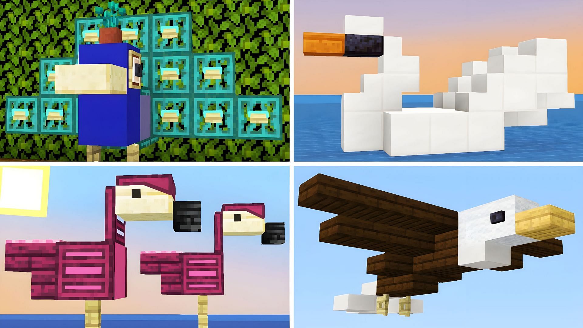 Animals can make for incredible builds in Minecraft (Image via Youtube/AverageTuna)
