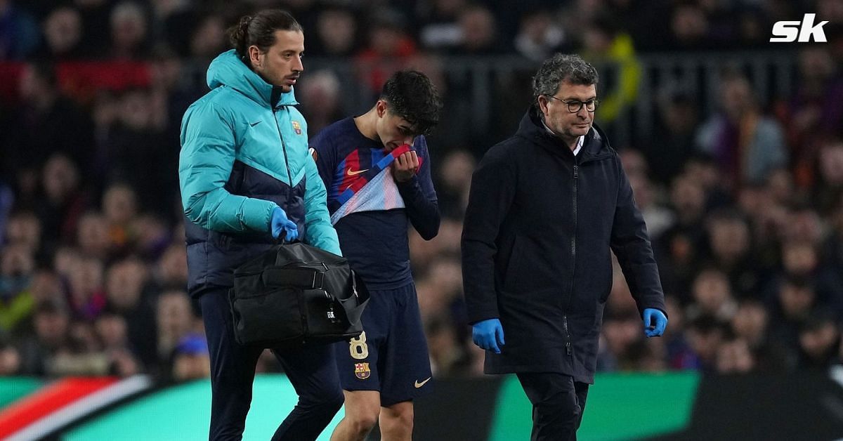 Why was Pedri replaced by Sergi Roberto during first half against Man United? Barcelona superstar’s discomfort explained