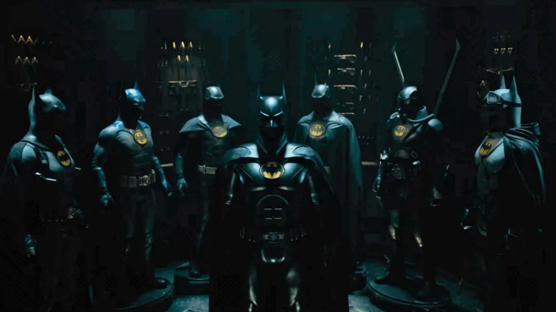 New Batman suits in The Flash (Image via DC)