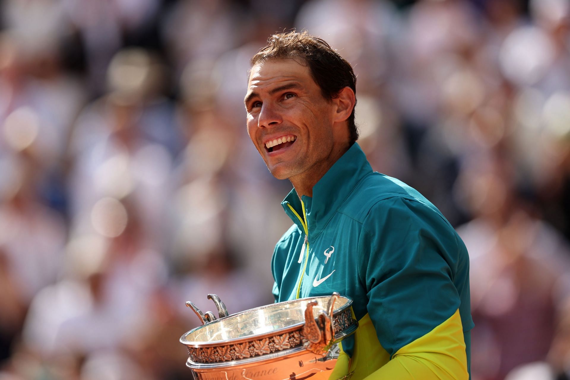 Nadal after his win at the 2022 French Open
