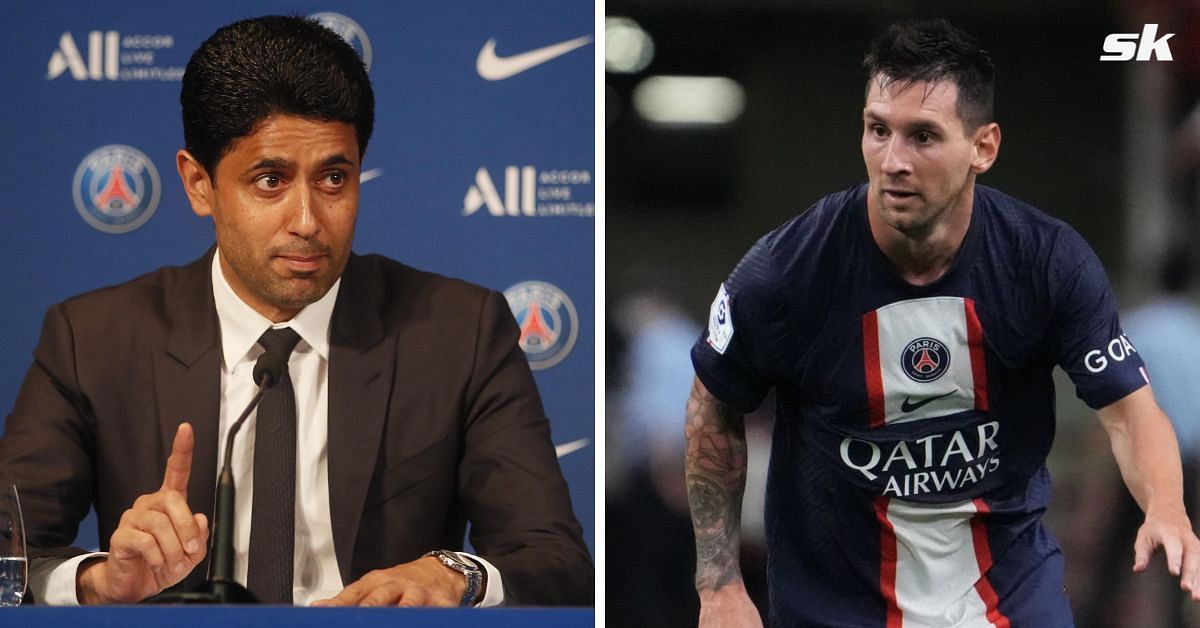 Nasser Al-Khelaifi has engaged in a transfer discussion with Lionel Messi.