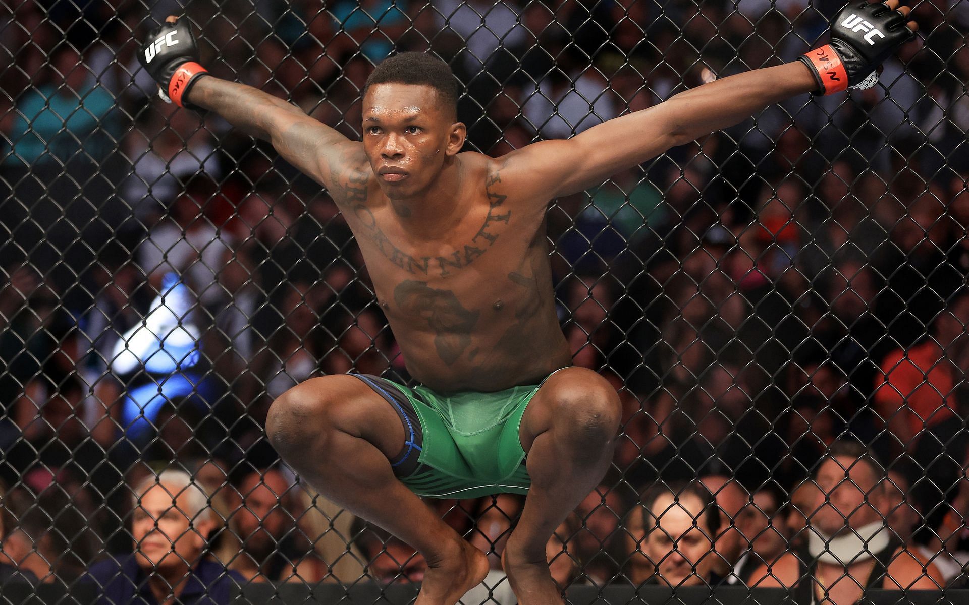 Israel Adesanya before his fight at UFC 276