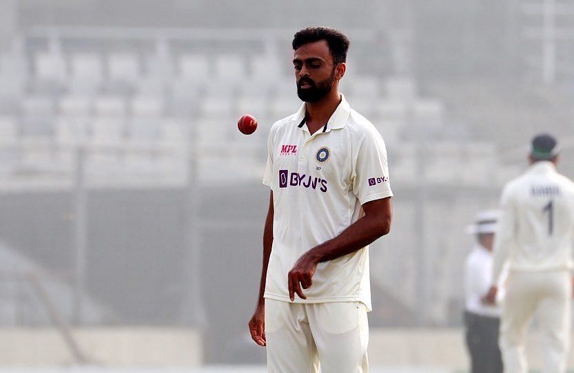 Jaydev Unadkat took 3 wickets against Bangladesh in the Mirpur Test [Credit: Jaydev Unadkat]