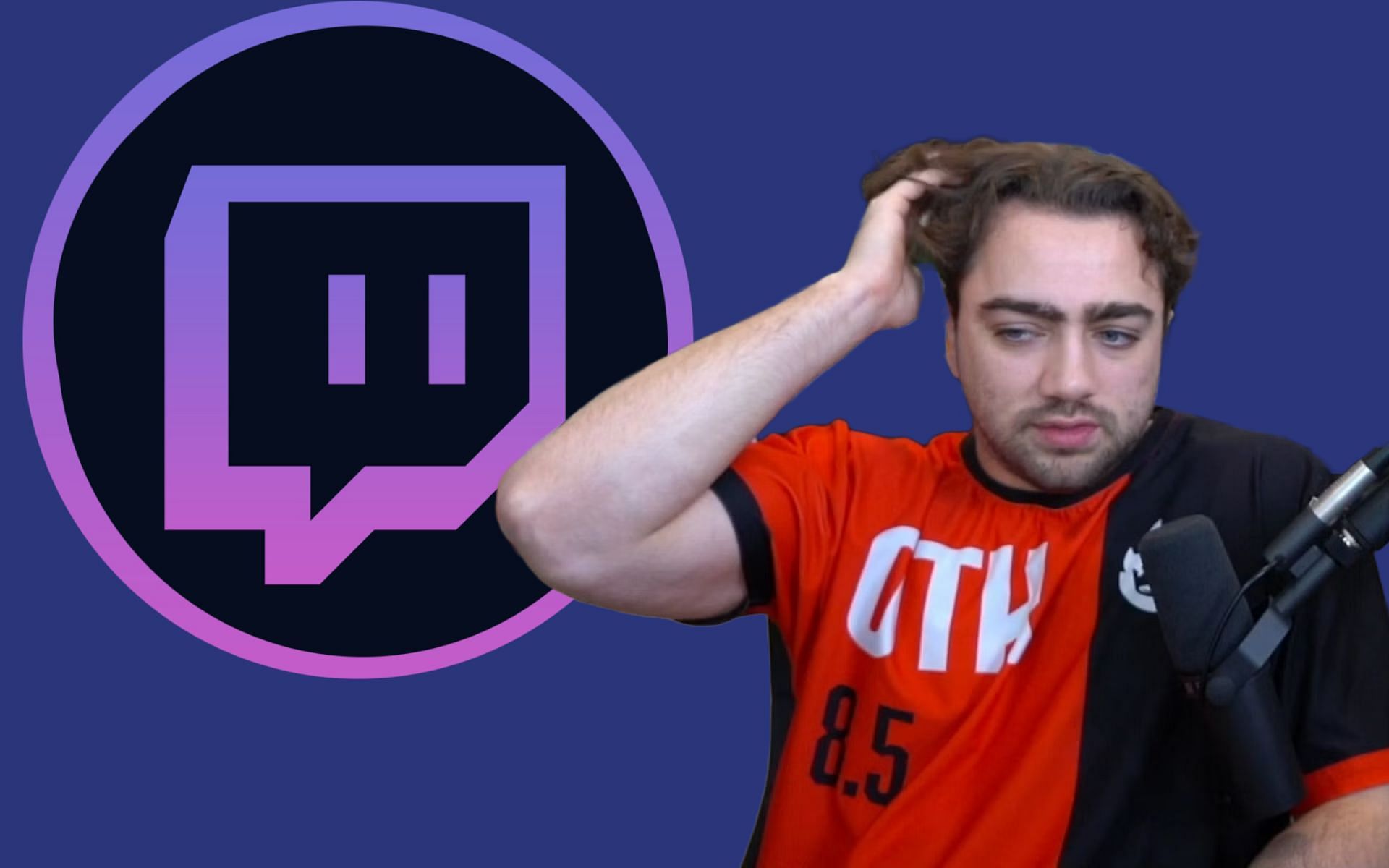 Mizkif was issued a 24-hour ban from Twitch on February 7, 2023 (Image via Sportskeeda)