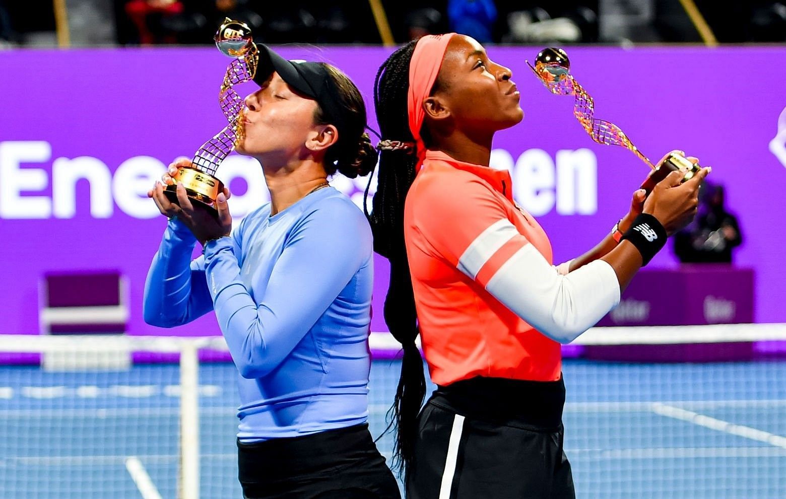 The American doubles pair successfully defended their Qatar Open title