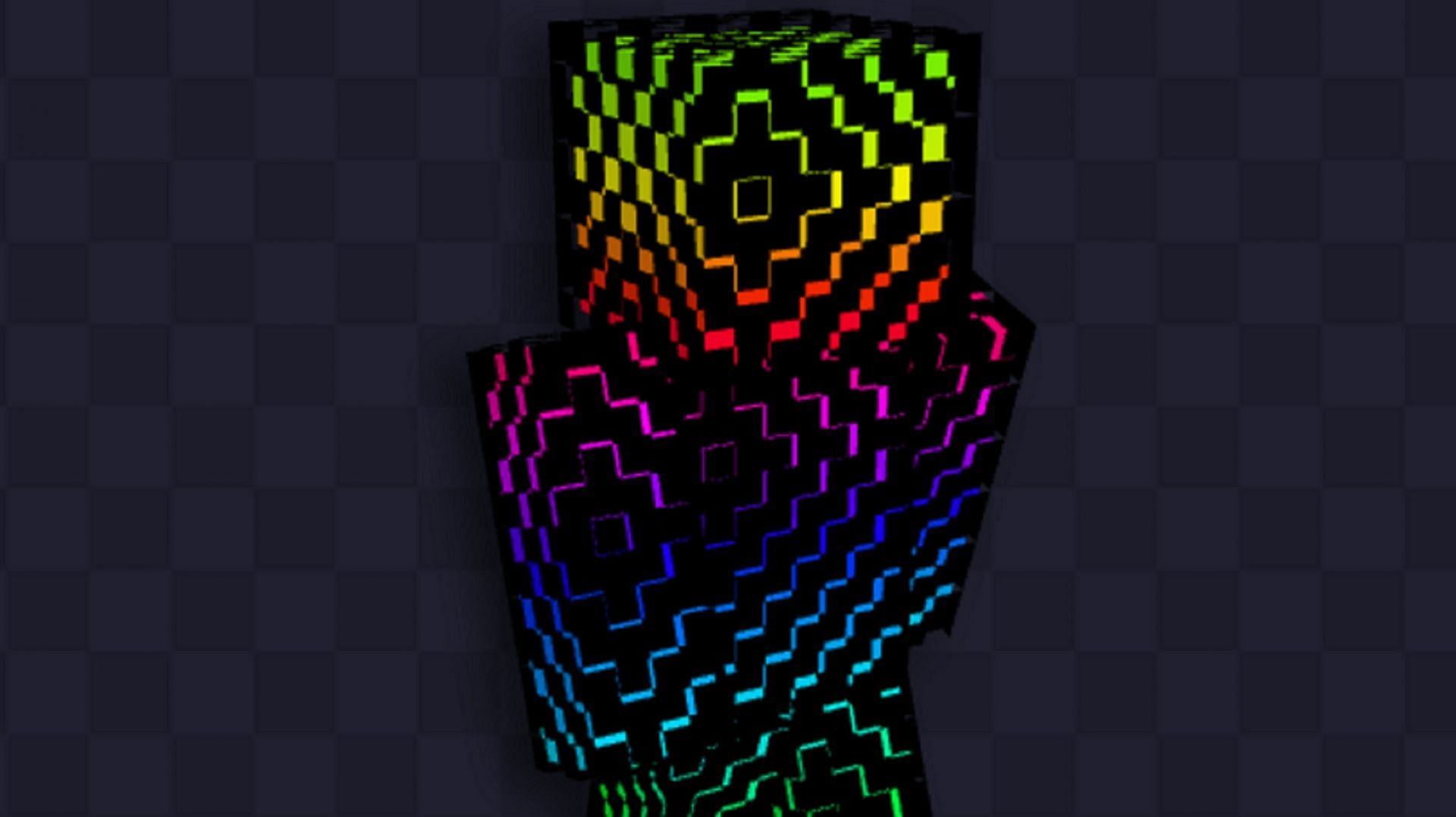 Players can bring vibrant color anywhere they go with this skin (Image via NameMC)