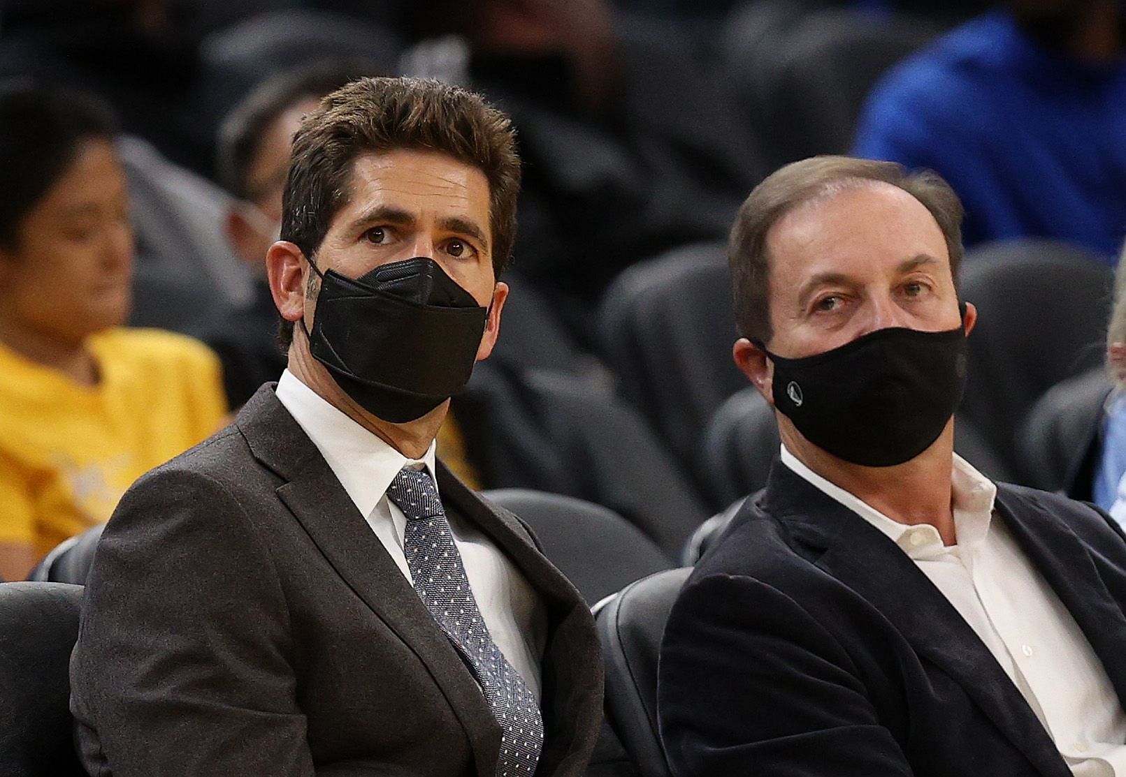 Bob Myers and Joe Lacob of the Golden State Warriors