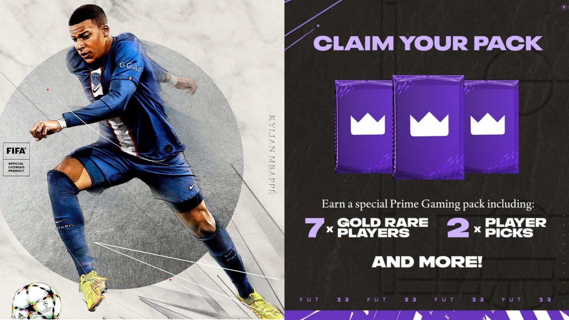 Eligible FIFA 23 players can get some interesting items as part of the Prime Gaming Pack 5 (Images via EA Sports)