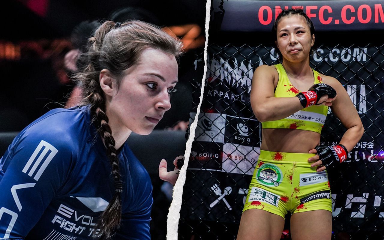 Danielle Kelly (left), Ayaka Miura (right), photo by ONE Championship