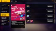 Free Valentine आइटम इवेंट (Image via Garena)