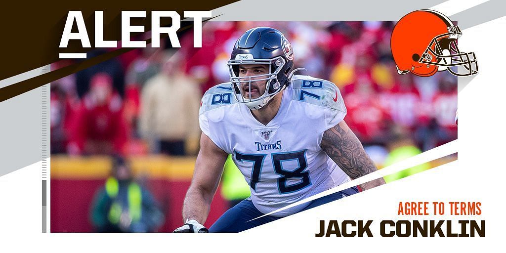 Former Titans 1st round pick Jack Conklin agrees to sign with