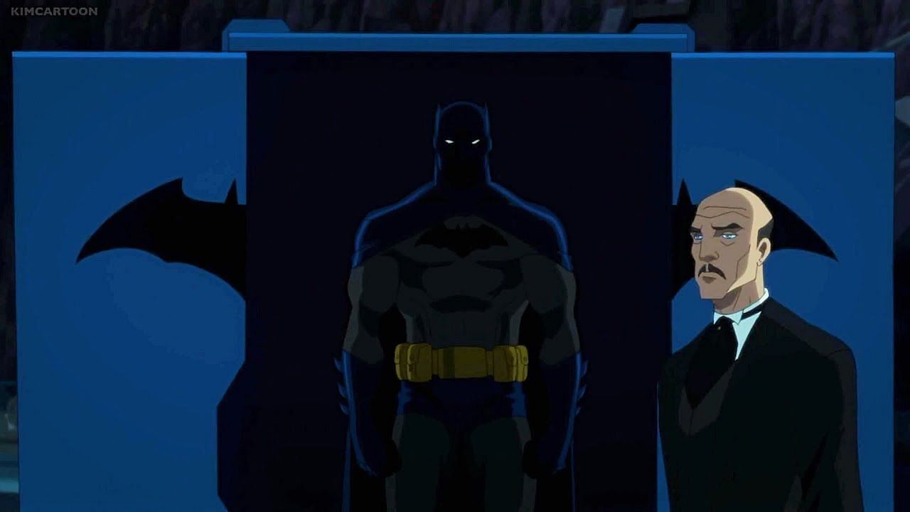 The sleek and stylish suit from the Hush storyline in the comics (Image via Warner Bros Animation)
