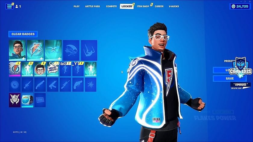 Flakes Power Makes an Electrifying Entrance in the Fortnite Icon