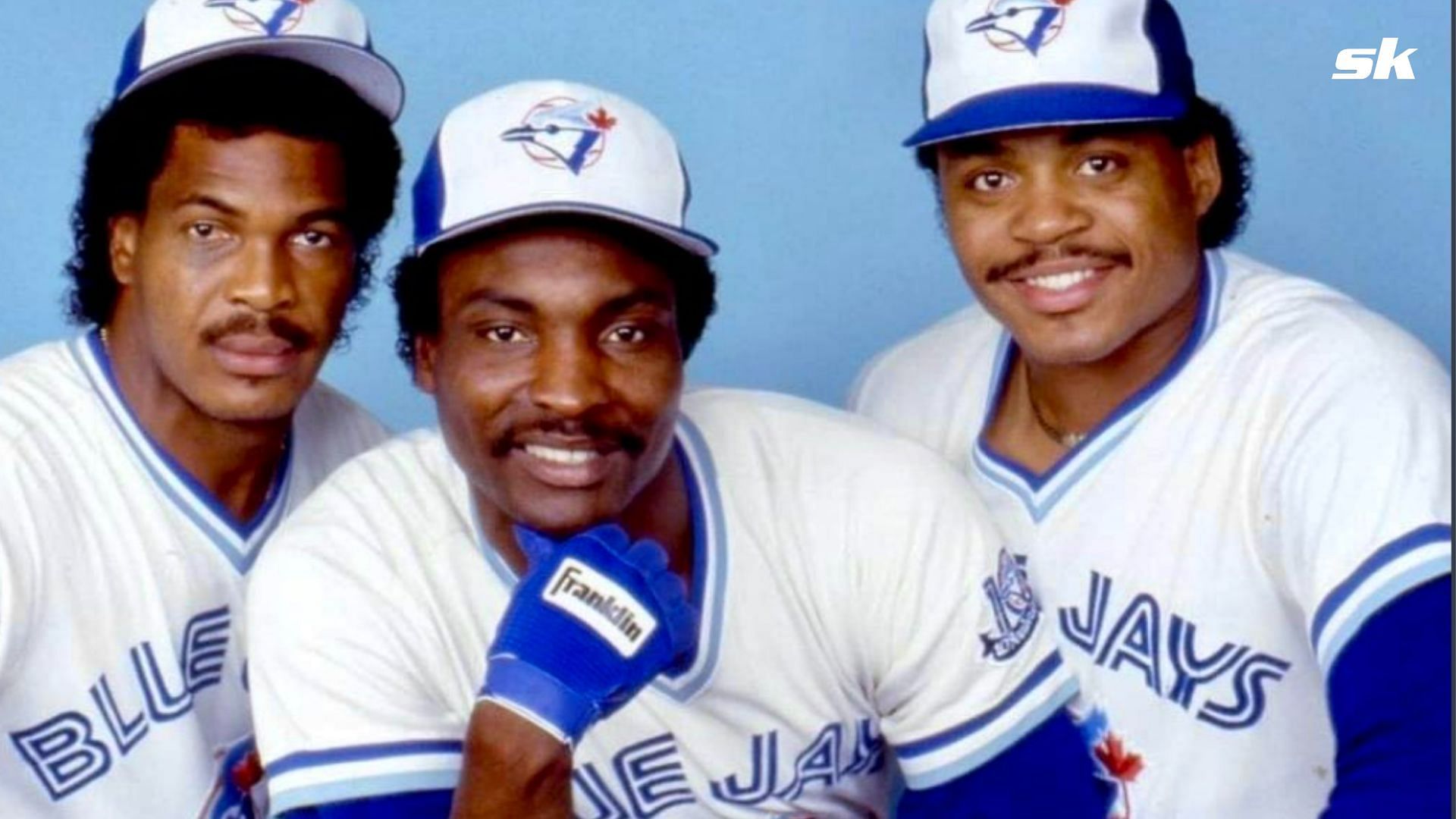 MLB George Bell Lloyd Moseby Jesse Barfield Toronto Blue Jays Color 8 X 10  Photo