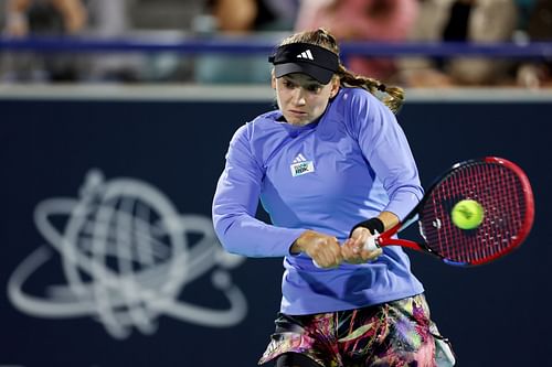 Elena Rybakina at the 2023 Abu Dhabi Open - Day 4