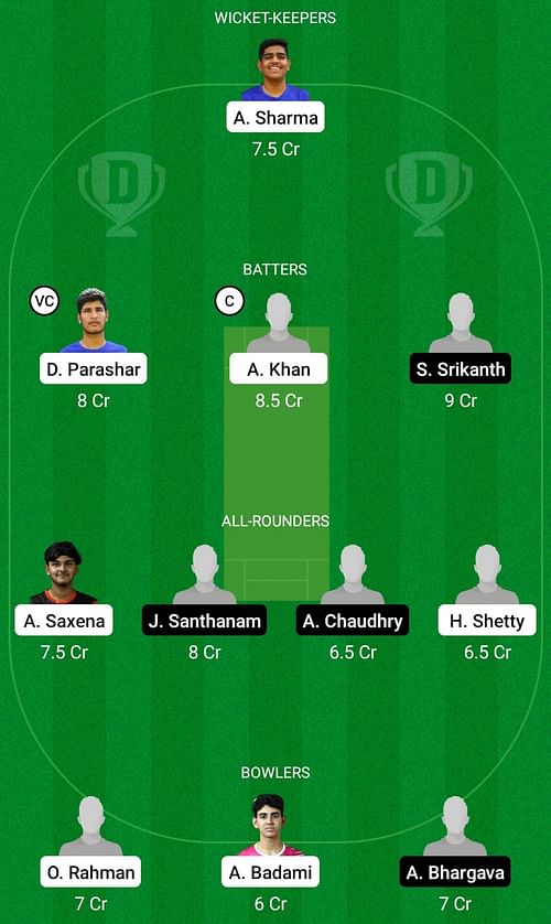 UAE-U19 vs SIN-U19 Dream11 Prediction Team Today, Head-to-Head League