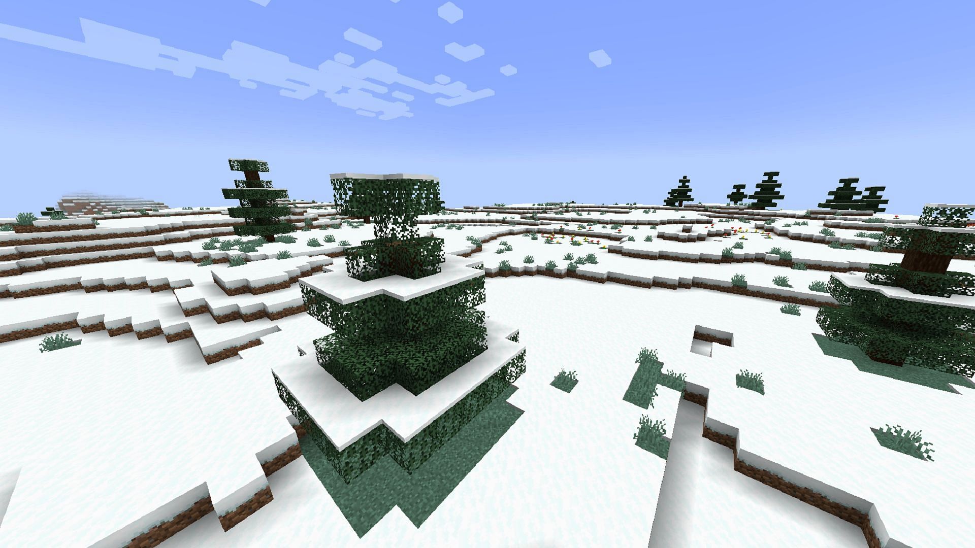 Certain seed landscapes are perfect for Minecraft builders (Image via Mojang)