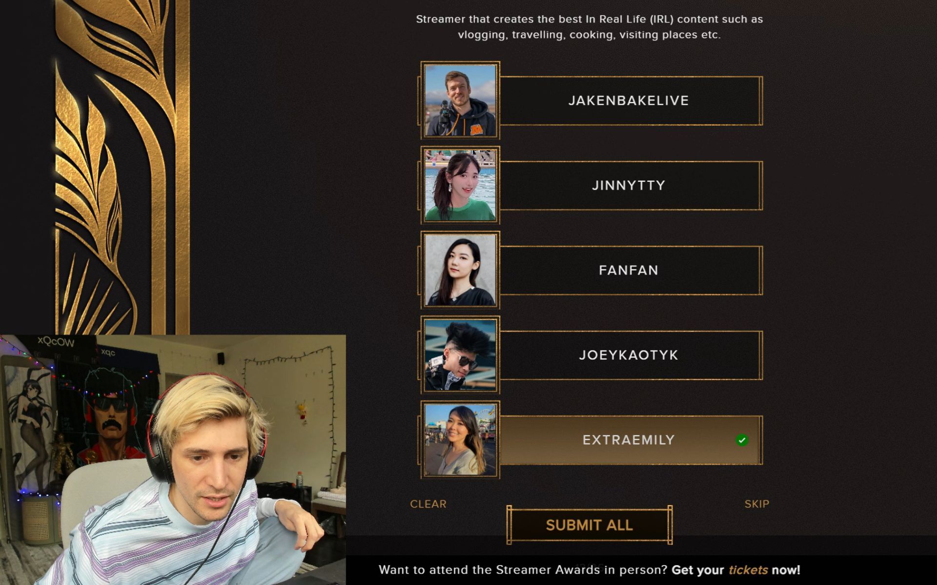 2023 Streamer Awards Presented By Twitch 