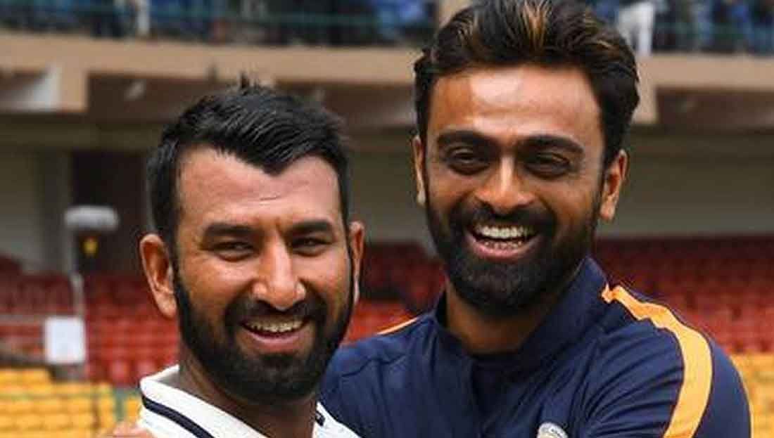 Jaydev Unadkat and Cheteshwar Pujara