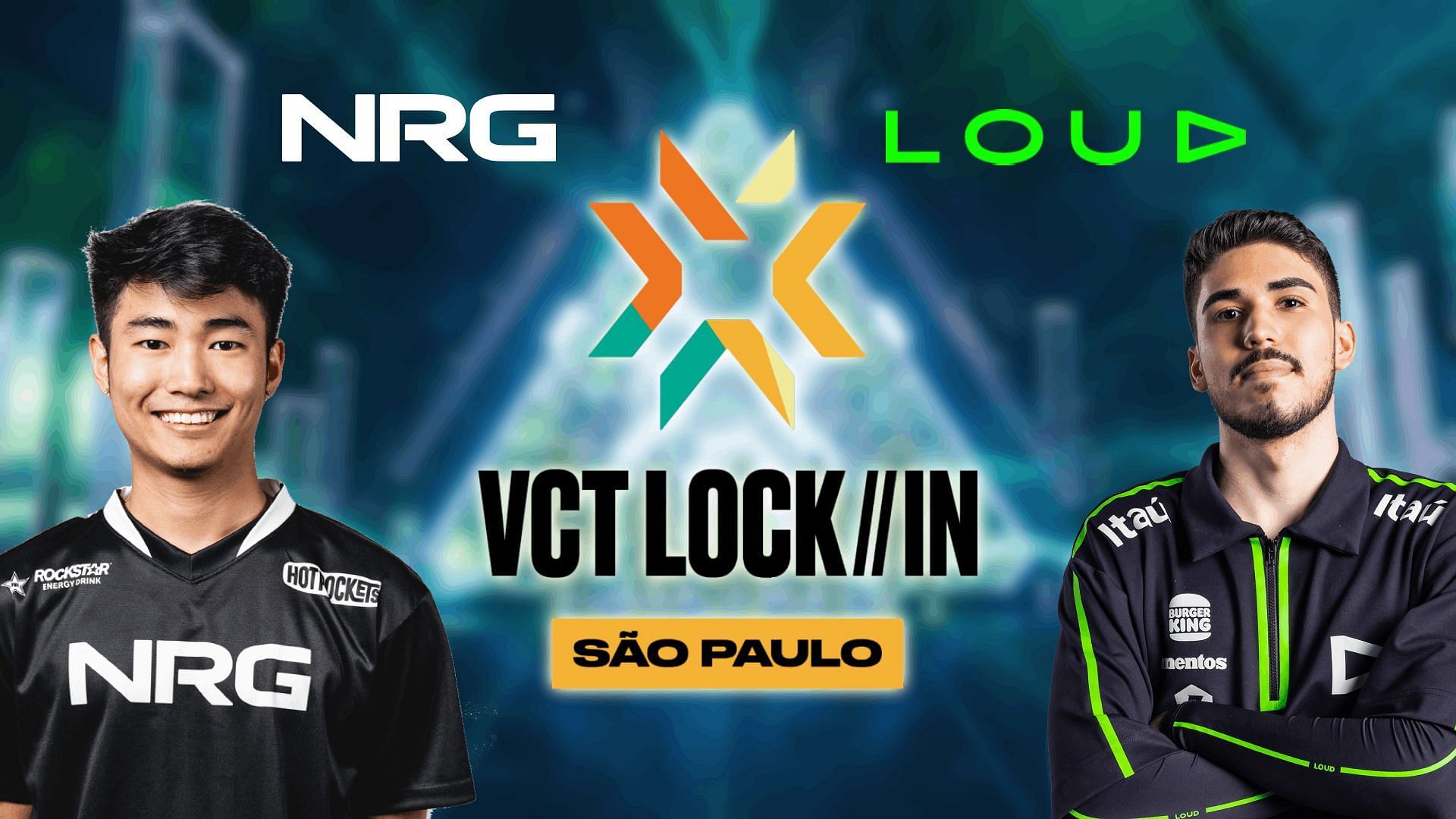 LOUD and NRG Esports will be going up against each other for the first time in the VCT LOCK//IN Alpha group (Image via Sportskeeda)