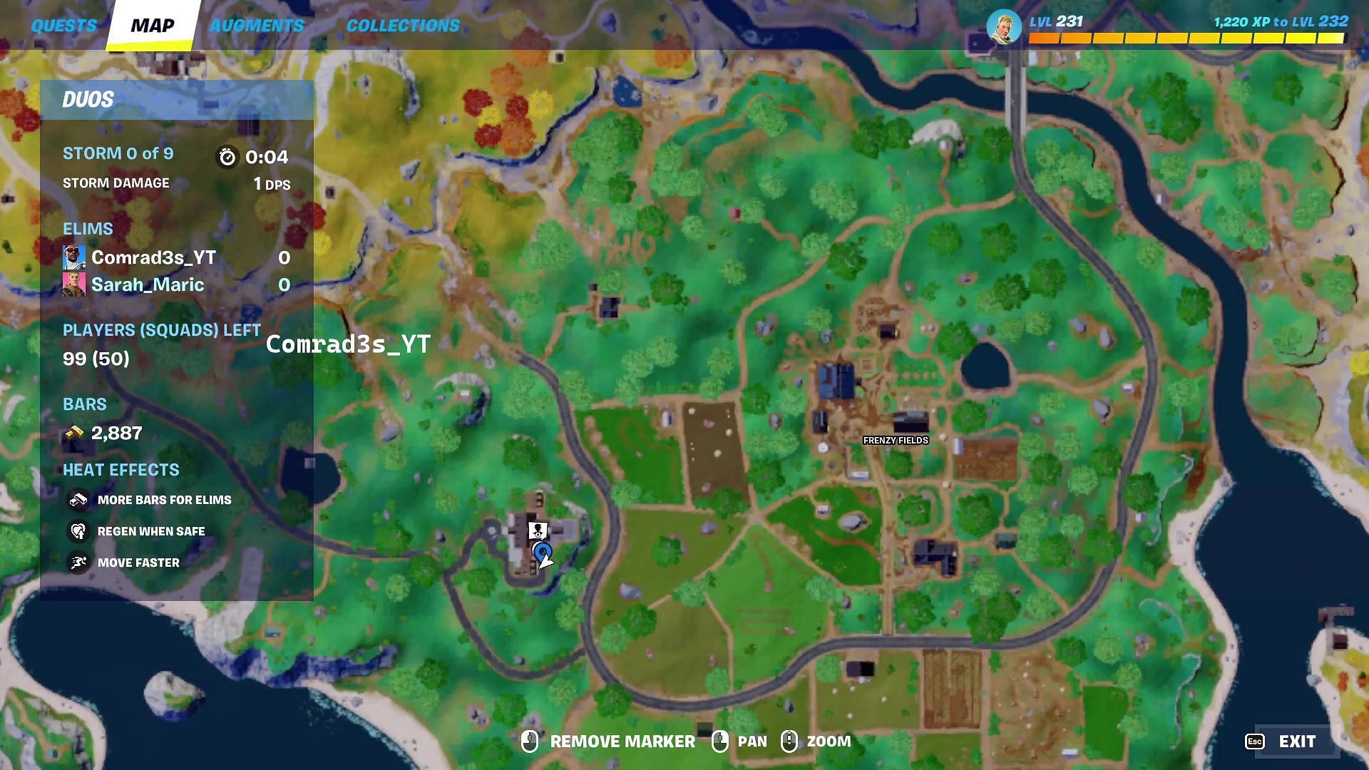 Land on the marked location (Image via YouTube/Comrad3s)