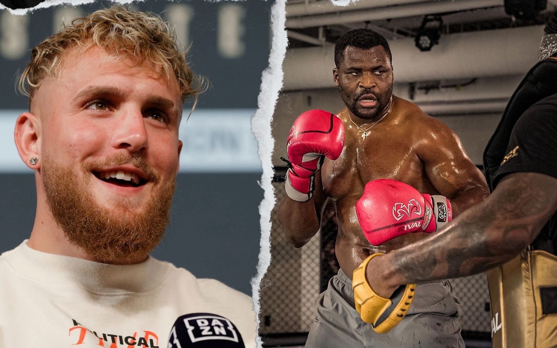 Jake Paul talks about signing Francis Ngannou to MVP Promotions. [Image credits: @francisngannou on Instagram; Getty Images]