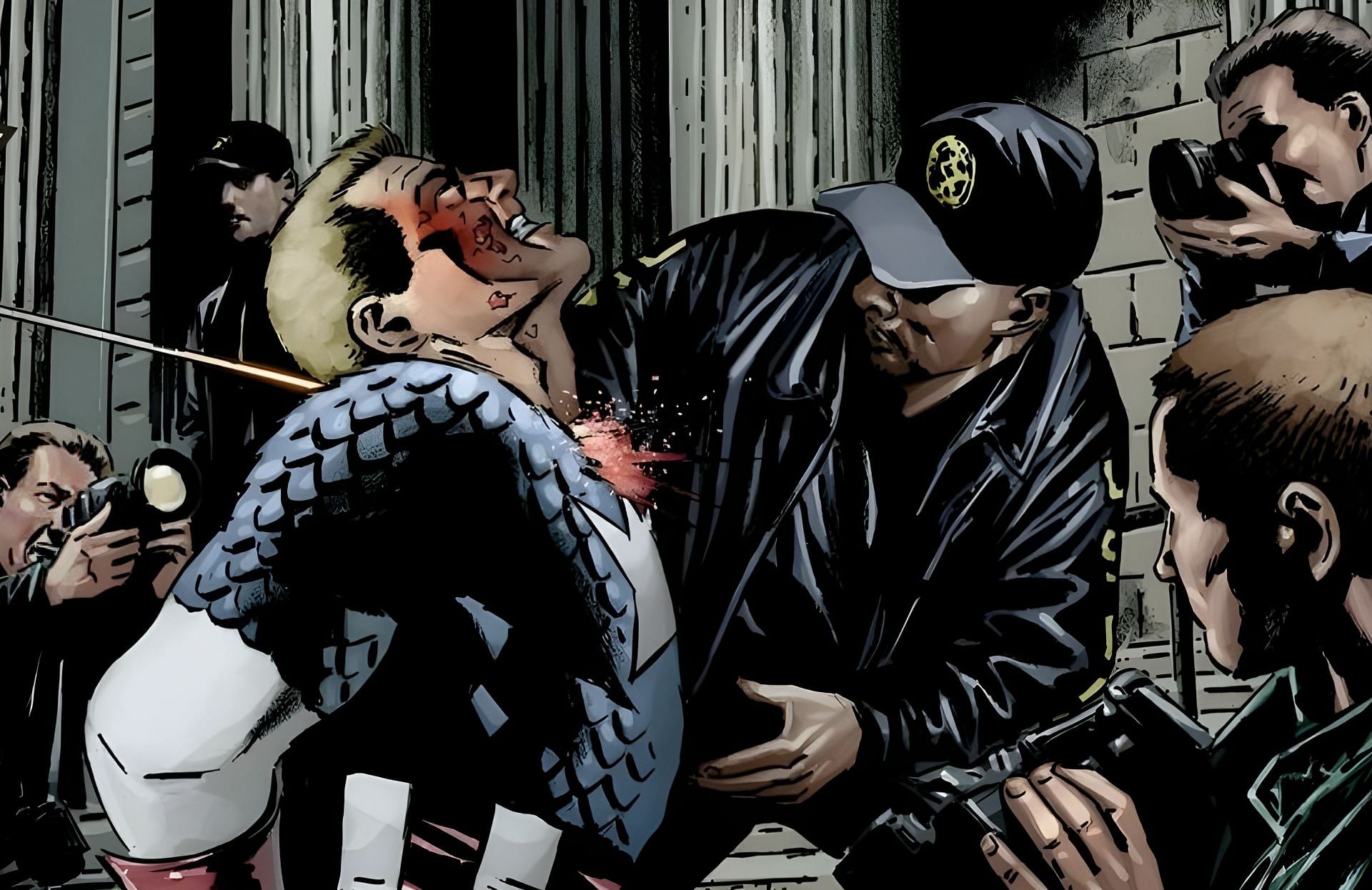 Captain America, one of the most iconic characters in Marvel Comics, met his demise in a storyline titled &quot;The Death of Captain America.&quot; (Image via Marvel)