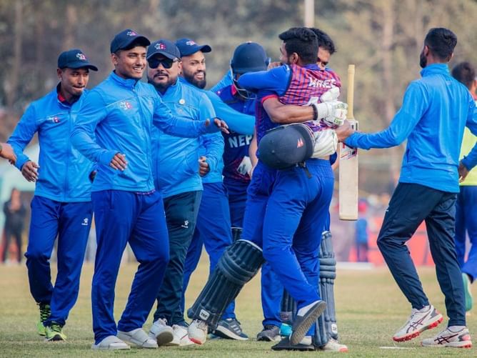 नेपाल की 2 विकेट से रोमांचक और चौंकाने वाली जीत, वनडे मैच में जबरदस्त वापसी