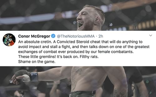 Screenshot of Conor McGregor's tweet