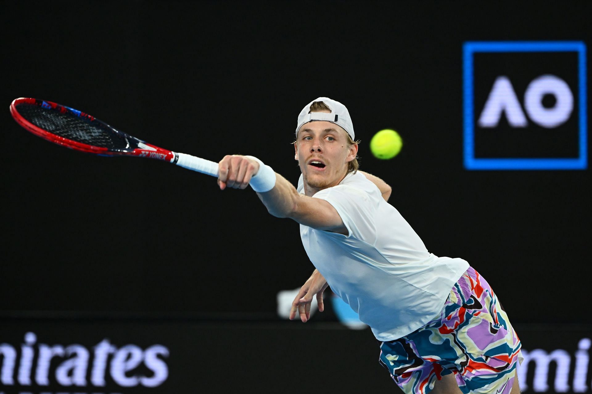 Denis Shapovalov in action at the 2023 Australian Open