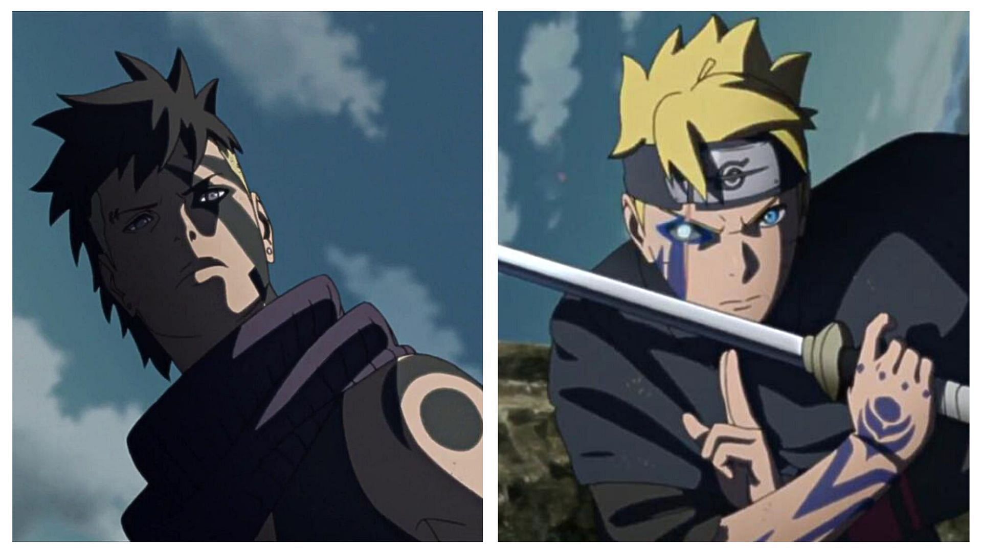 Kawaki and Boruto as seen in the anime (Image via Studio Pierrot)