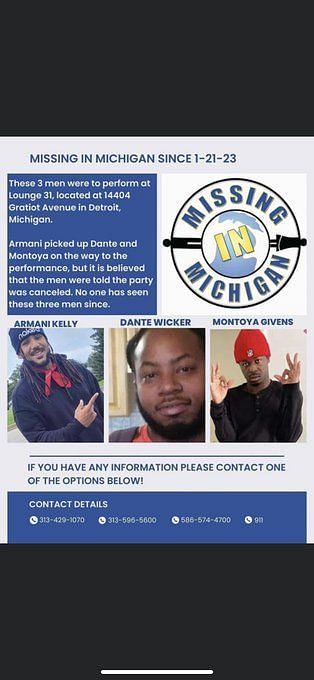 What happened to Armani Kelly, Dante Wicker and Montoya Givens? Bodies  found in apartment allegedly identified as missing Michigan rappers