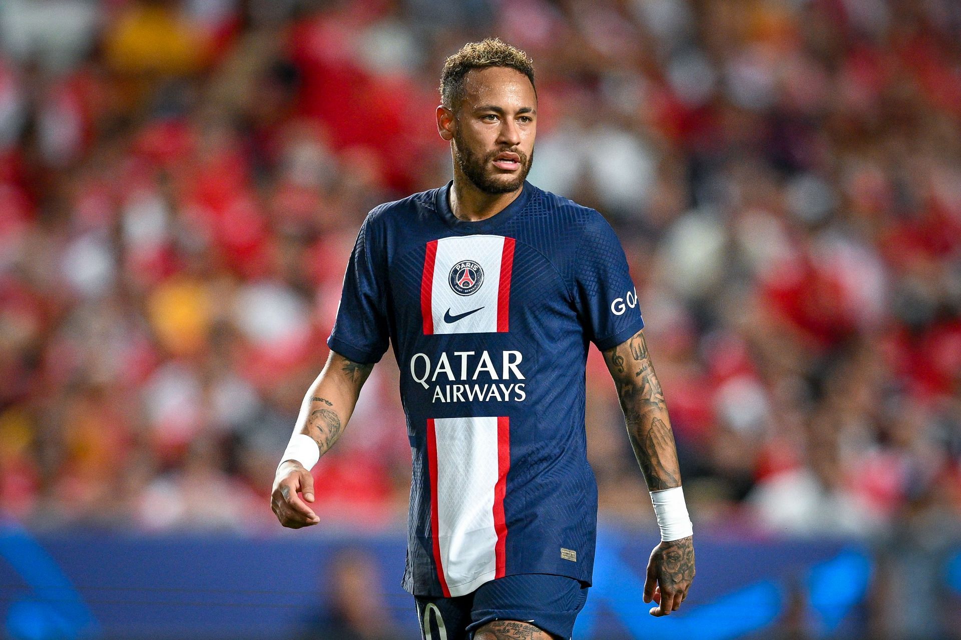 2022-23 PSG**Paris St Germain**UCL Home Shirt NEYMAR JR#10 Official Player  Issue Name Number Set