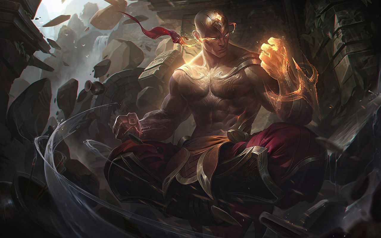 Lee Sin is one of the most played champions in the Chinese Super Server (Image via Riot Games)