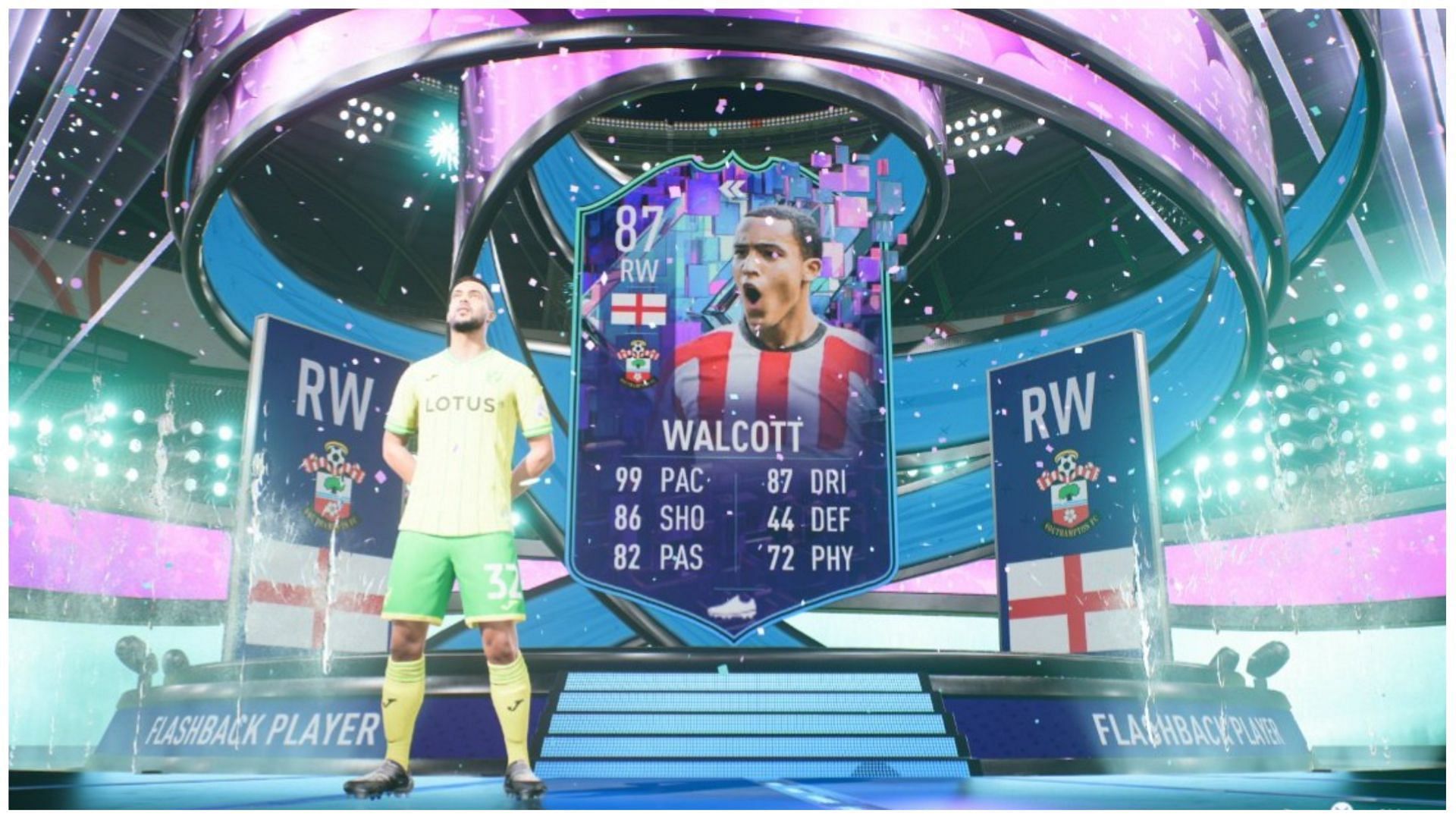 Flashback Theo Walcott is live in FIFA 23 (Image via EA Sports)