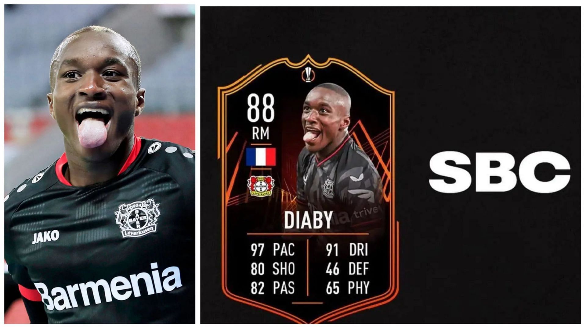 FIFA 23 Moussa Diaby RTTF SBC is now live in Ultimate Team (images via EA Sports)