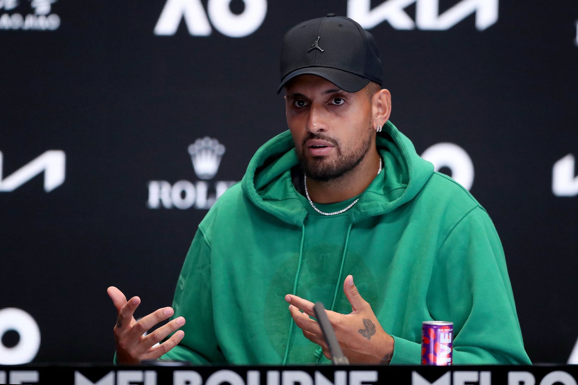 Nick Kyrgios was forced to withdraw from the 2023 Australian Open due to a knee injury.