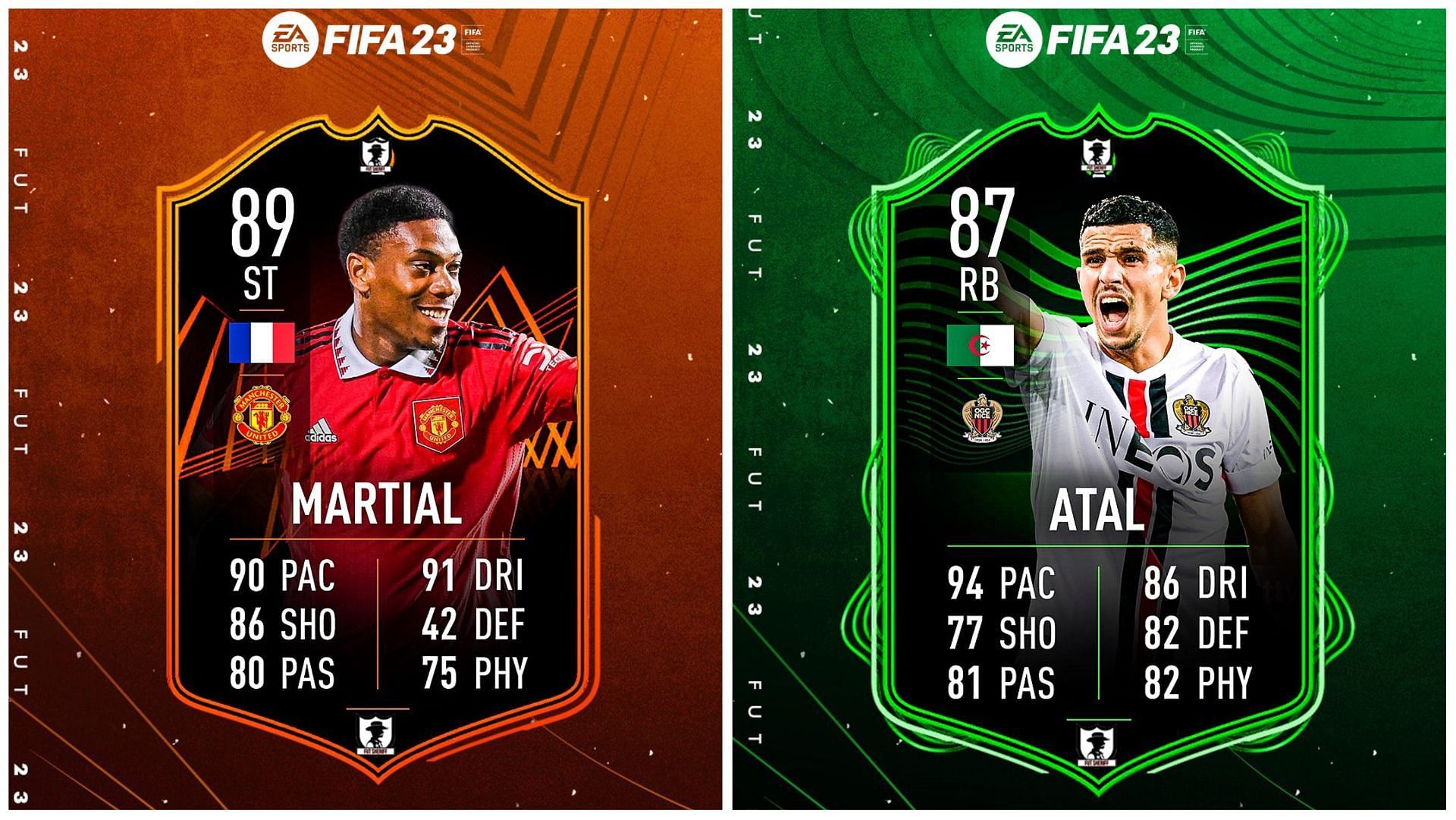 These footballers are rumored to arrive as RTTF cards (Images via Twitter/FUT Sheriff)