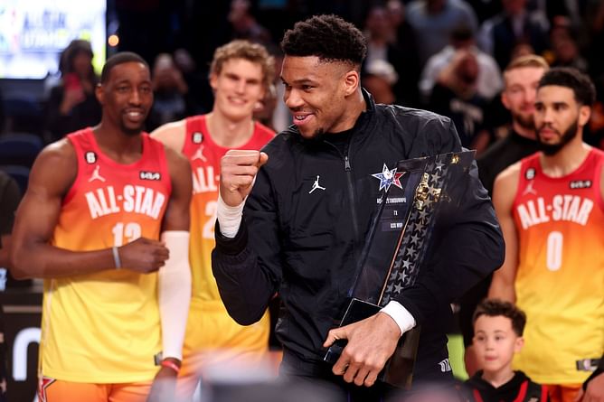 Bam Adebayo puts Giannis Antetokounmpo in the same league as Michael Jordan, LeBron James, and Kobe Bryant