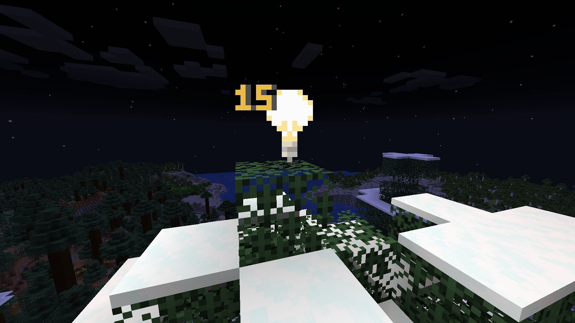 A light block is an invisible light-emitting block that is responsible for all light in the game (Image via Mojang)